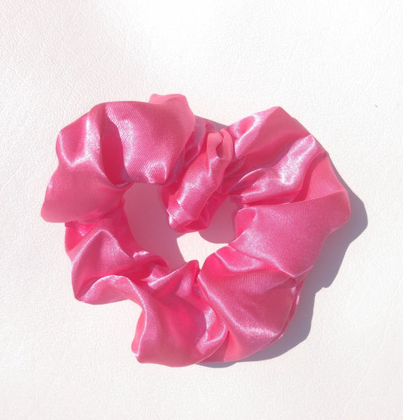 Barbie Pink Satin Hair Scrunchie