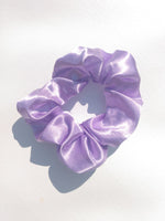 Lavender Satin Hair Scrunchie