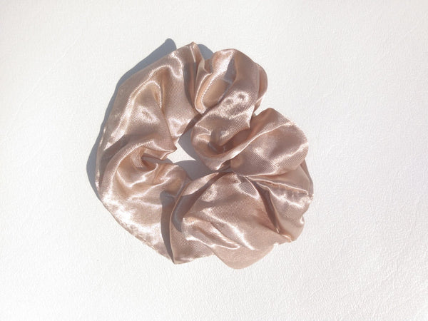 Bronze Satin Hair Scrunchie