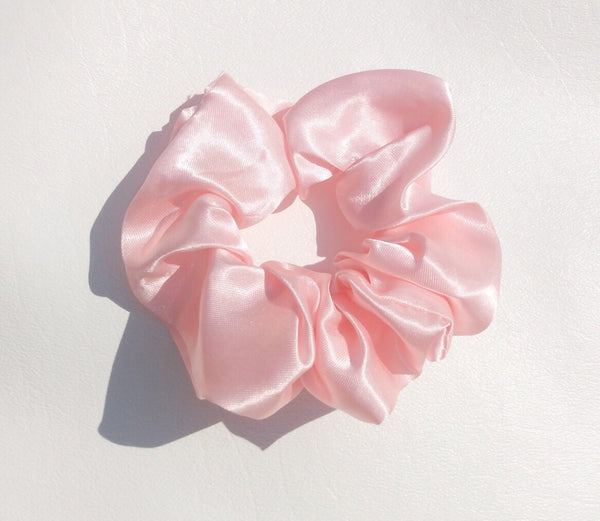 Blush Satin Hair Scrunchie