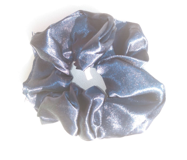 Navy Satin Hair Scrunchie