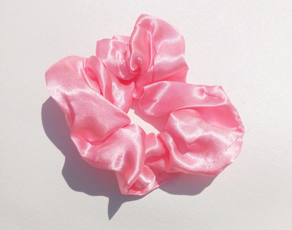 Bubblegum Satin Hair Scrunchie