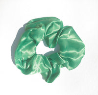 Emerald Satin Hair Scrunchie