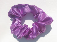 Purple Satin Hair Scrunchie