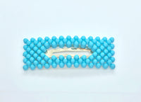 Turquoise Rectangle Hair Clip