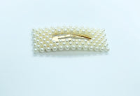 Rectangle Pearl Hair Clip