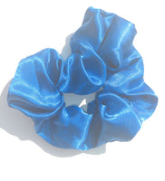 Royal Blue Satin Hair Scrunchie